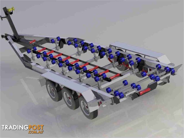 Swiftco 7.20 ALUMINIUM I BEAM Tri Axle Boat Trailer (4500kg) USA DEEMAXX Ventilated Brake system - photo 4 of 9