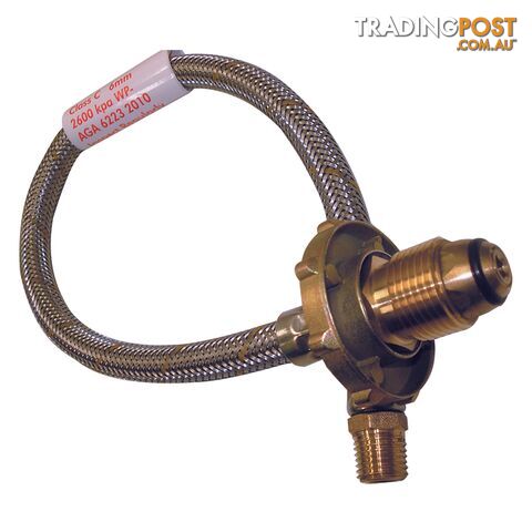 S/S Flexible Hose 450mm For Single Gas Bottle