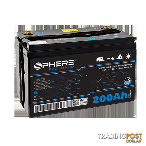 200AH EVO Lithium Battery (LiFePO4) - IP67 & Bluetooth/100A BMS - photo 1 of 5