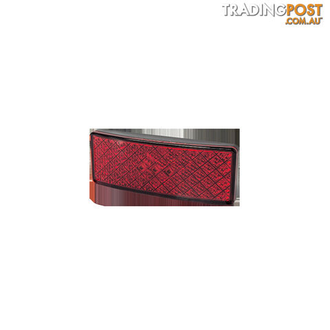 COAST RV 12-24V Low Profile LED Reflector - 100mm x 38mm - Red