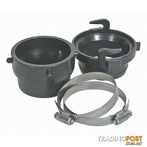 RV Sewer Hose Twist Connect Kit Suits 3" Hose