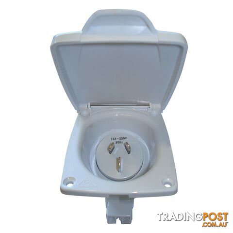 CMS 15AMP Plug Power Inlet White
