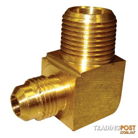SAE Male x BSP Male Tapered Elbow 5/16" x 3/8"