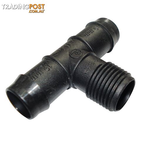19mm Barbed x 1/2" Bsp Male Threaded Tee