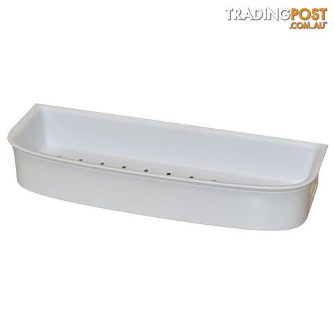 COAST Bathroom LGE Commodity Basket WHITE - 350x127x56mm (LxDxH)