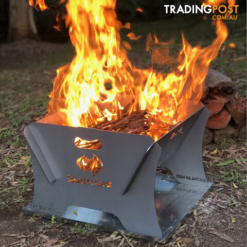 COAST STEEL Portable 600mm Firepit & Ember Tray Kit