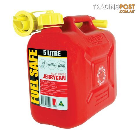 Fuel Safe All Plastic Can - 5L