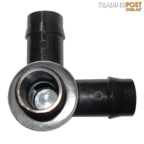 19mm Barbed x 1/2" BSP Male Threaded Corner Elbow