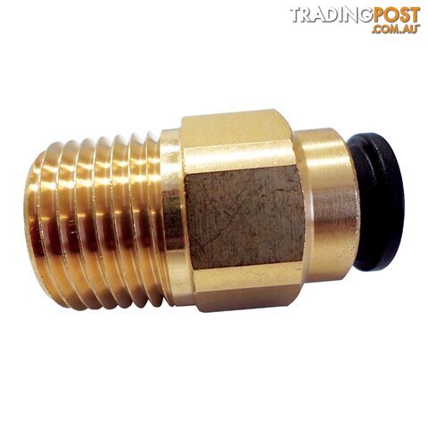 John Guest Brass Straight Adaptor (12mm x 1/2" NPT) For Suburban HWS Only