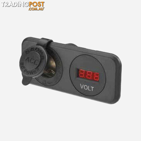 ACCESSORY SOCKET H/D AND 12/24V DC L.E.D VOLT METER