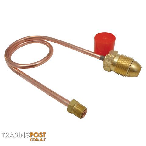 Copper Pigtail POL x 1/4" Inverted Flare (450mm long)