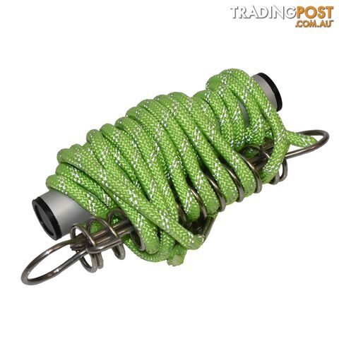 Reflective Glow Guy Rope Sprung with Alum Handle - 3.5M