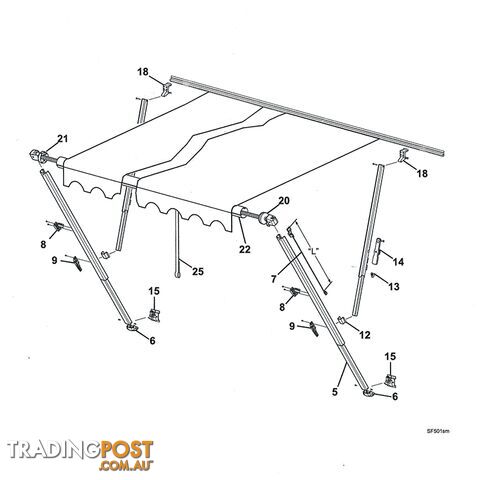 Carefree Brace Slider Assembly