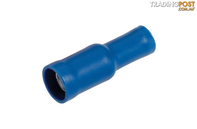 NARVA 5.0mm BLUE Female Bullet TERMINAL t/s 4mm - 100 Per Box. 56152