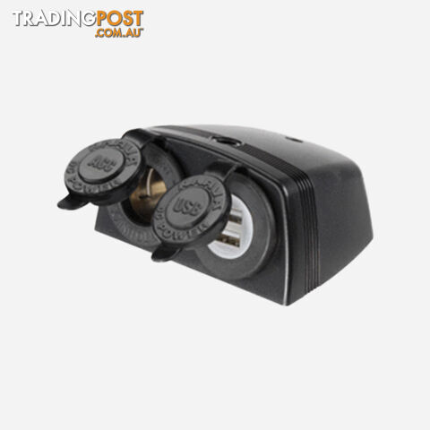 ACCESSORY SOCKET SURFACE MOUNT TWIN ACCESSORY