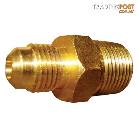 SAE 45 Degree Flare Brass Fitting Male Union 5/16 Tube 3/8 BSPT