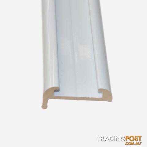 TRULINE ALUMINIUM WHITE J Mould - Narrow 4.8 M
