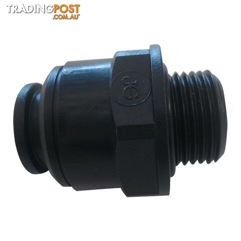John Guest 12mm 3/8" Straight Adapter Male Plastic