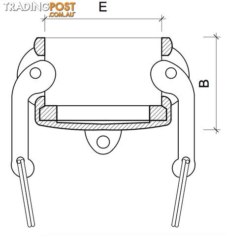 POLY CAMLOCK DC.- Female Coupling Dust Cap - 40mm. - photo 2 of 2