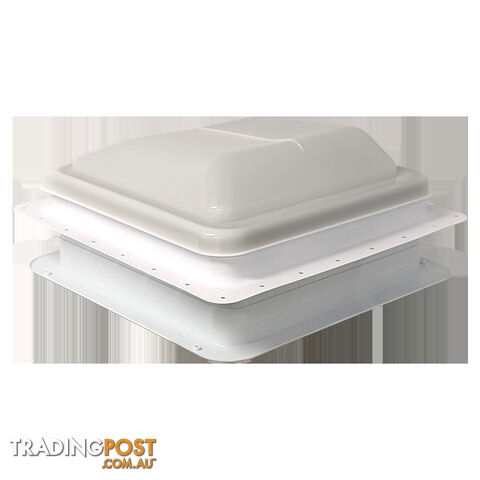 Coast RV 14x14 White Std Wind-Up Roof Vent