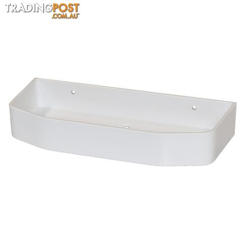 COAST Bathroom SML Commodity Basket WHITE - 250x112x40mm (LxDxH)
