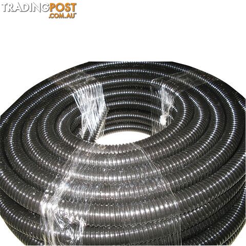 Black Waste Hose 27mm ID x 30m Roll