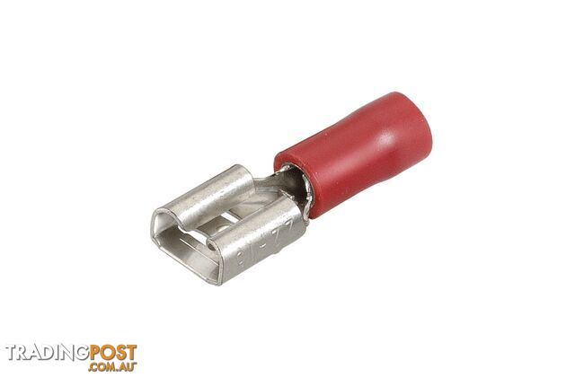NARVA 6.3x0.8mm RED Female Blade TERMINAL t/s 2.5-3mm - 100 Per Box. 56134