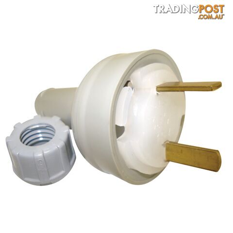 Clipsal 492/32 Fixed Polarity Plug Grey