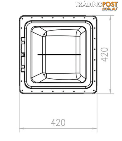 Coast RV 14x14 Black Std Wind-Up Roof Vent - photo 2 of 2