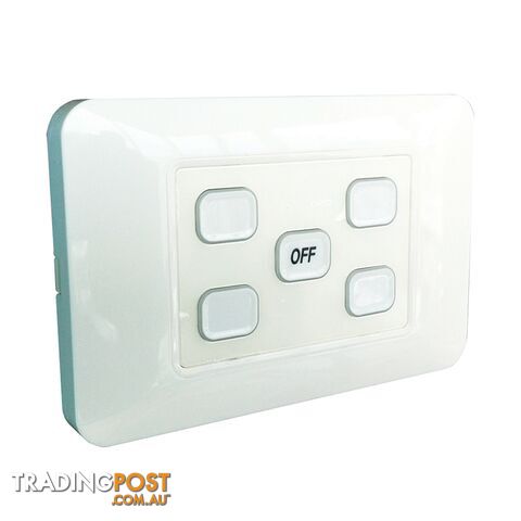 5-Gang Wireless Switch with Master Off