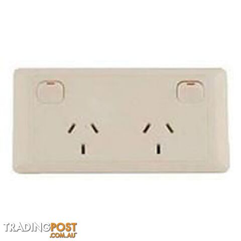 CMS Double Power Outlet - Beige