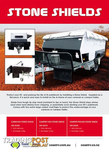 Camper Van Stone Shield With Mesh - 2150mm x 500mm - photo 2 of 2