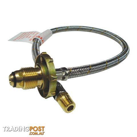 S/S Flexible Hose 600mm For Single Gas Bottle