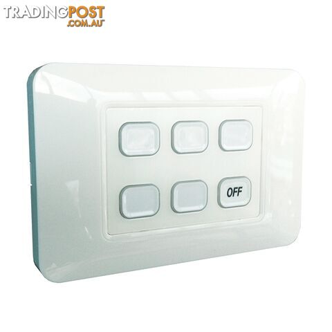 6-Gang Wireless Switch with Master Off