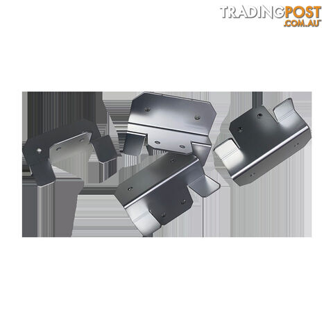 Sphere Solar Panel Mounting Bracket Kit - 4Pce Silver with M6 NUT/BOLTS
