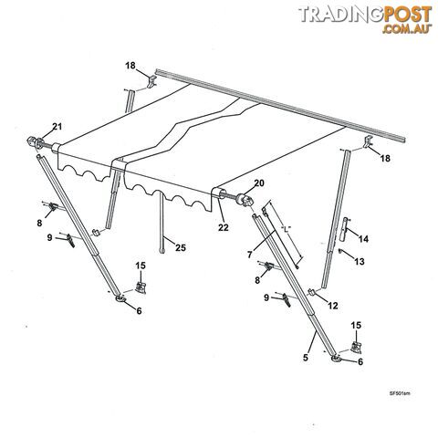 Carefree Top Bracket - Black - photo 1 of 1