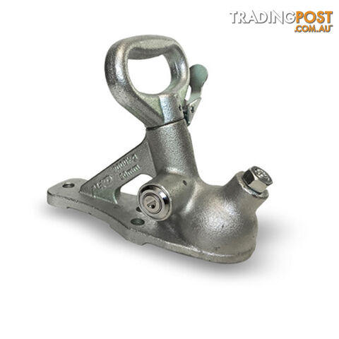 ALKO LOCKABLE 2000KG 2&3 HOLE SNAP ON COUPLING - PLATED.