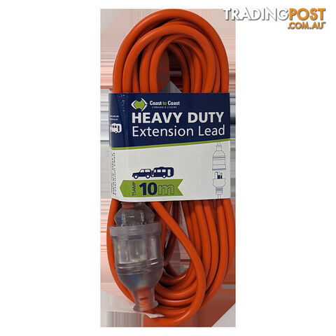 Coast 10M/15AMP Heavy Duty Extension Lead - Led Equipped