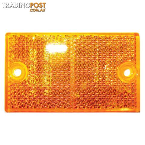 Coast Rectangular Screw Mount Reflector (Amber)