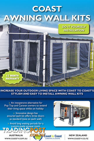 Coast Awning Wall Kits To Suit 18' Rollout Awning - photo 2 of 2