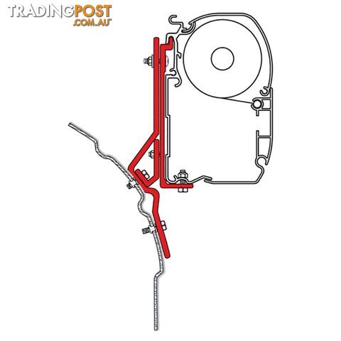 Fiamma Awning VW T4 Fitting Brackets