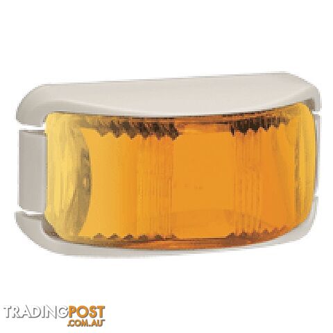 Narva L.E.D Front Lamp Amber - White Base