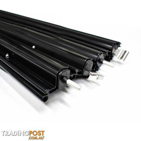 Aussie Traveller Aluminium Anti Flap Kit Black - Short