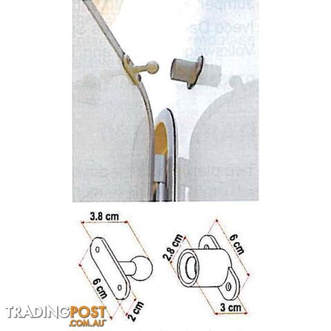 Fiamma Door Holder Grey