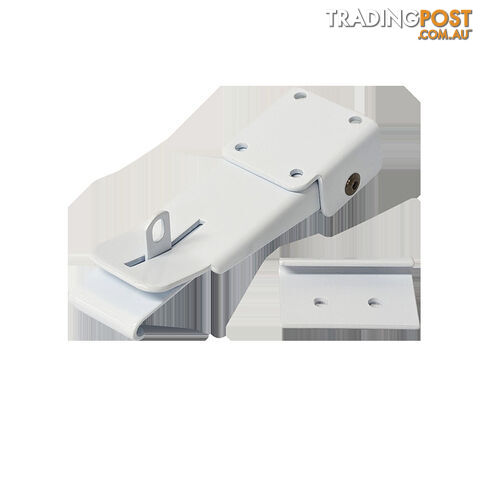 Lockable Roof Clamp with J Hook For Pop-Top | WHITE