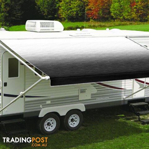 Carefree Black Shale Fade Roll Out Awning (No Arms). c/w Black Springs