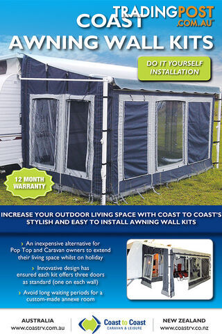 Coast Awning Wall Kits To Suit 14' Rollout Awning - photo 2 of 2