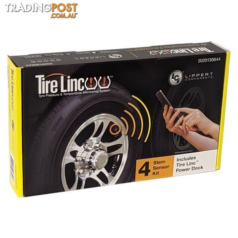 LCI Lippert TIRE LINC 2.0 AU Bluetooth TPMS Kit - 4 Sensors.