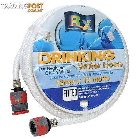 12mm White Non Toxic Water Hose With Fittings