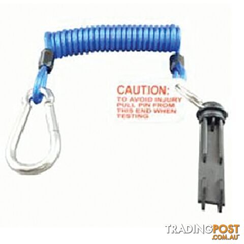 Breakaway Coil Cable with Pin & Release Clip